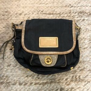 Marc by Marc Jacobs Black and Gold Crossbody